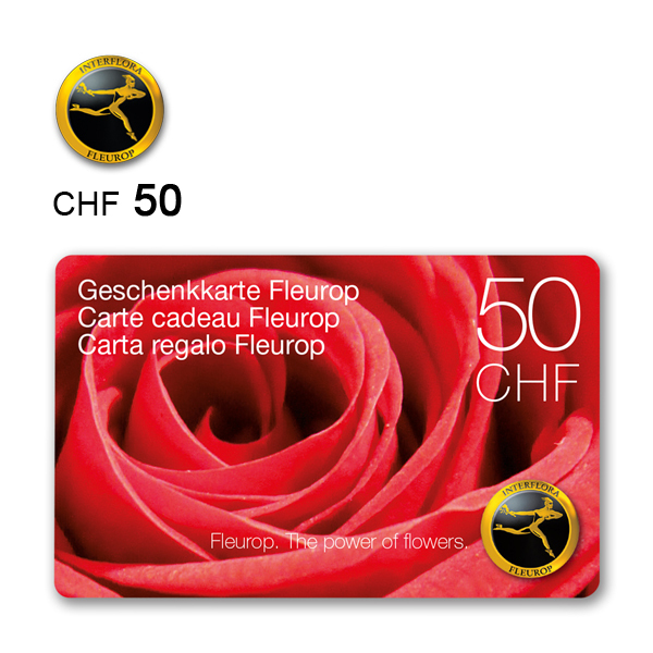 Fleurop Geschenkkarte CHF50Bild