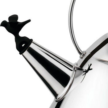 Alessi Kettle with Birdshaped Whistle