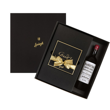 Sprüngli Gift Box with Grand Cru Truffles & Red Wine
