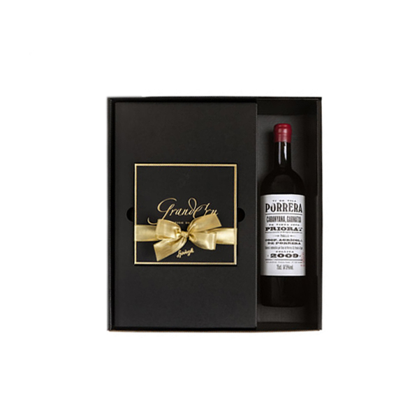 Sprüngli Gift Box with Grand Cru Truffles & Red WineImage