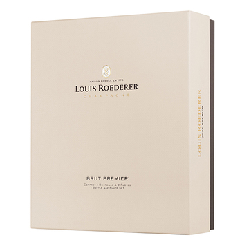 Champagne Louis Roederer Brut Premier with 2 Flûtes